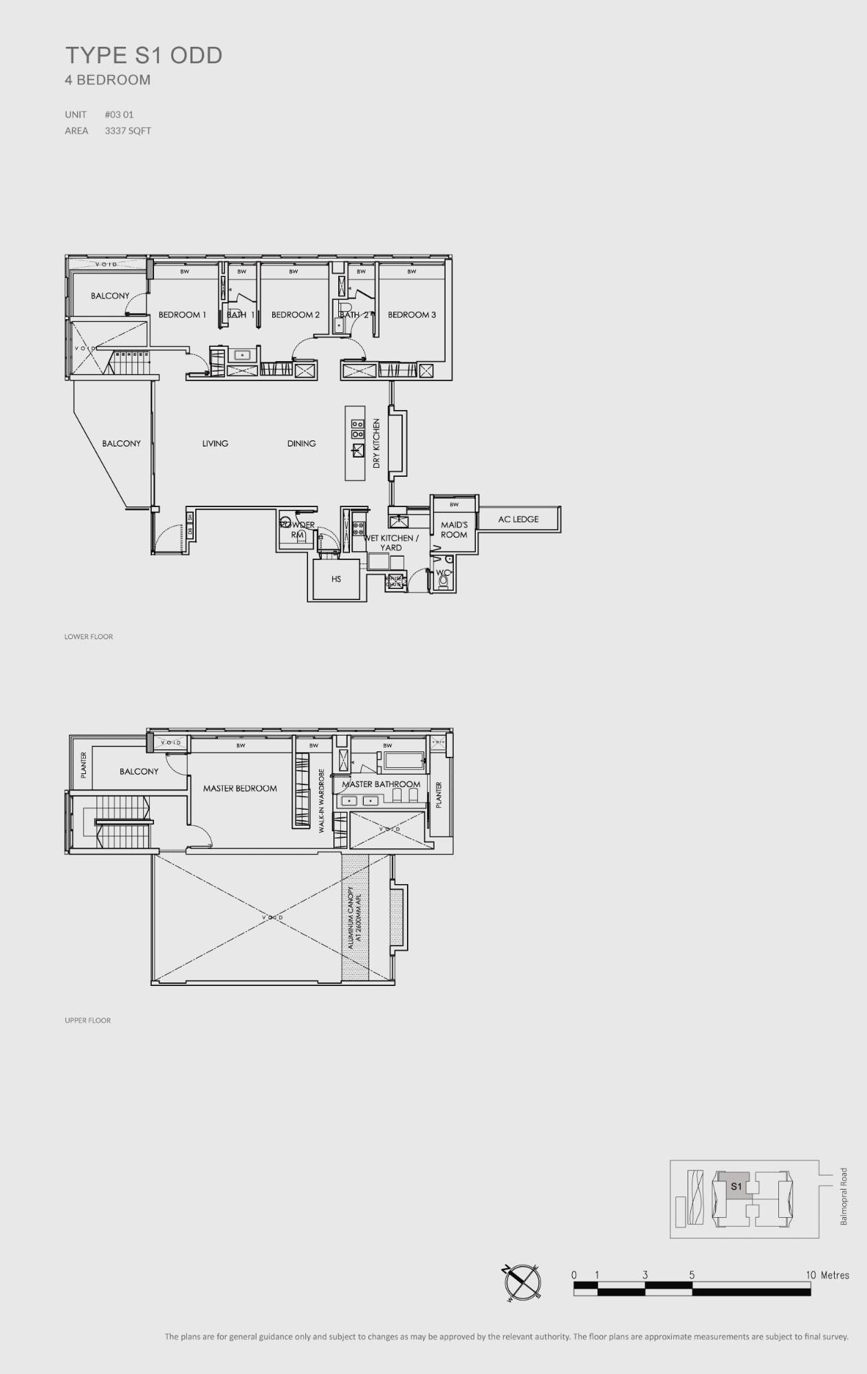 The Oliv floor plan 1